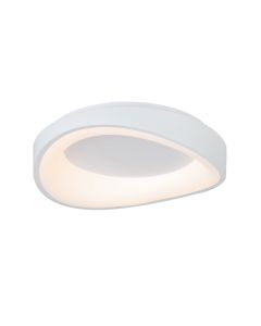 InLight Πλαφονιέρα οροφής LED 72W 3CCT by tuya από λευκό μέταλλο και ακρυλικό D:52cm 42033-White